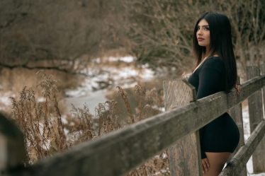 robe noire hiver
